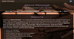 Desktop Screenshot of abovemassage.net